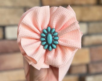 Solid Color Shredded bow