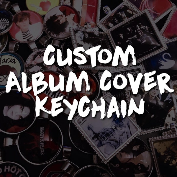 Custom Album Cover Or Logo Keychain