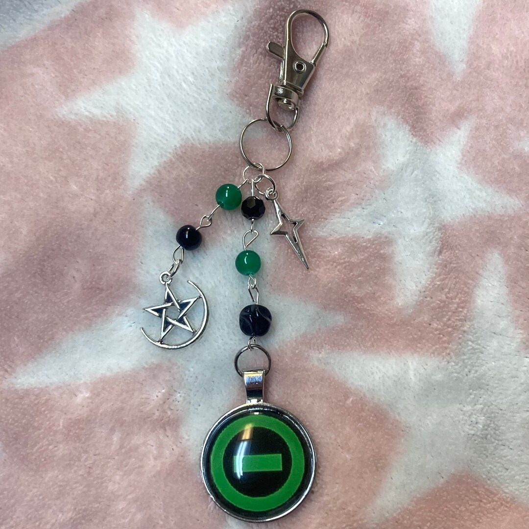 Type o negative logo beaded keychain etsy