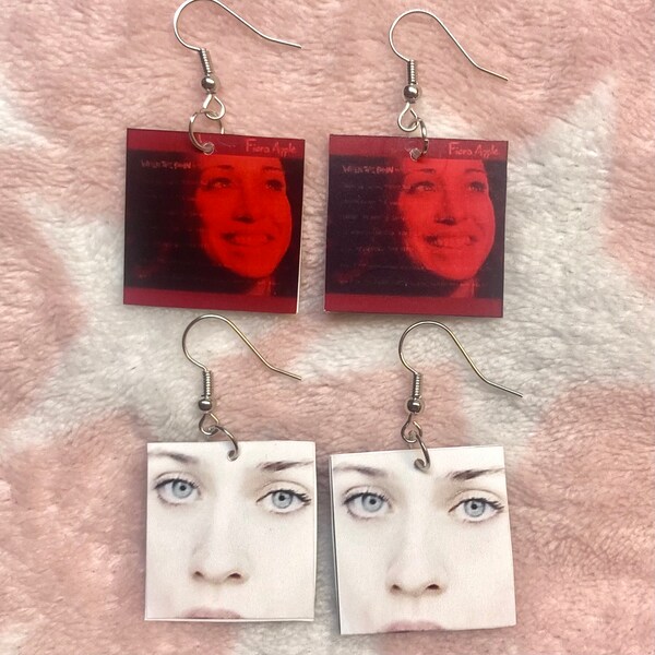 Fiona Apple Vinyl Record Sleeve Earrings