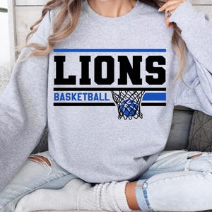 LIONS BASKETBALL ロングTシャツ Lions Basketball - Etsy