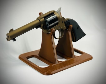 Brown Pistol/Revolver Display Stand - Choose a Plaque