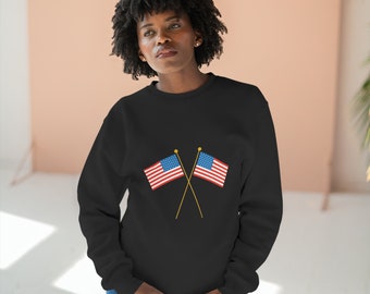 USA Flags Unisex Crewneck Sweatshirt
