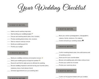 Wedding Checklist