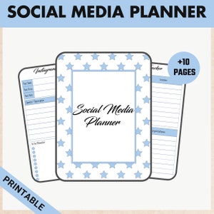 Digital SOCIAL MEDIA Planner / Content Planner / Instagram / YouTube / Marketing Calendar Plan / GoodNotes / Small Business / TikTok