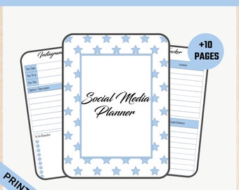 Digital SOCIAL MEDIA Planner / Content Planner / Instagram / YouTube / Marketing Calendar Plan / GoodNotes / Small Business / TikTok