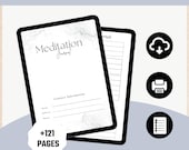 Meditation Planner / Meditation Journal / Instant Download PDF Meditation Plan