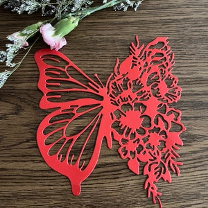 Die Cuts Butterfly Paper, Large Butterfly Paper, Journal Junk, Journal Supplies, Embellishment, Ephemera, Paper Butterfly, Floral Butterfly