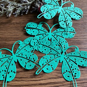 Die Cuts Floral Butterfly Paper, Large Butterfly Floral Paper, Journal Junk, Journal Supply, Embellishment, Butterfly Paper, Handmade,