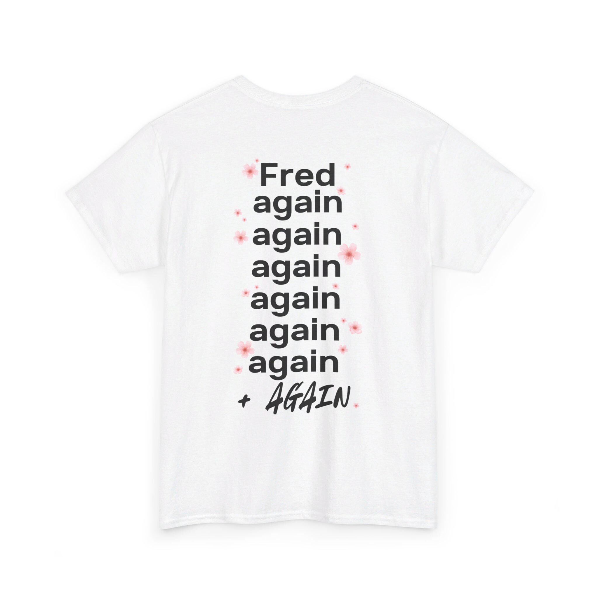 Fred again ライブTシャツ　グッズ　フレッドアゲイン フレダ アゲイン fred again ヴィンテージ加工 プリントシャツ