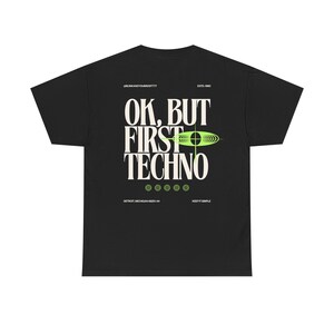 Techno shirt, Festival shirt, Rave shirt, EDM merch, techno tshirt, tech house music, house music graphic shirt, festival shirt, techno image 5