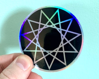 Pathways of Chaos Sticker | holographic rainbow effect dissection reinkaos