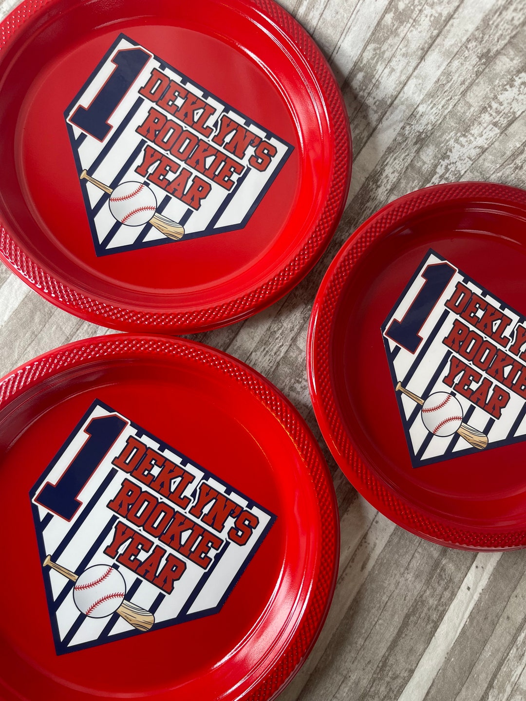 Rookie of the Year Birthday Party Custom Party Plates and Cups Etsy