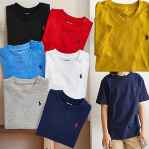 Ralph Lauren Mens Crew Neck T-Shirt Custom Slim Fit Style Short Sleeve Summer Tee Tops Summer T-Shirt Summer Shirts for Men image 1