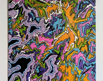 Original Abstract Acrylic Painting 16x20 #1