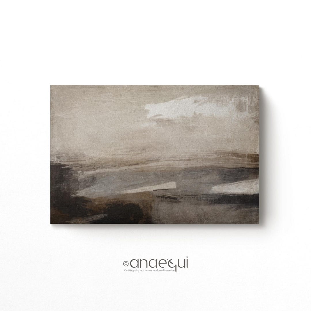 Neutral Wabi Sabi Abstract Art Print | Earthy Japandi Decor (Digital ...