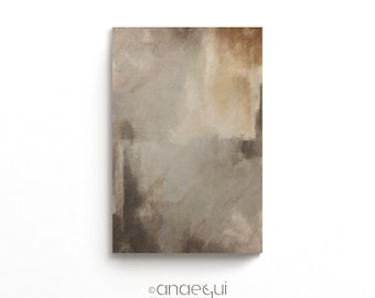 Earthy Abstract Wabi Sabi Art Print, Textured Minimalist Scandi (Digital Download)