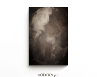 Earthy Abstract Wabi Sabi Art Print, Textural Painting (Digital Download)