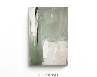 Sage Green Wabi Sabi Print | Textured Abstract Art (Digital Download)