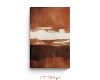 Terracotta Abstract Art Print, Wabi Sabi Texture (Digital Download)