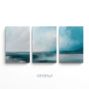 Modern Neutral Abstract Set of 3 Print, Textured Abstract Landscape Art Print Set, 3 Abstract Print, Modernist Wall Art, Modern Abstract Art