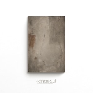 Earthy Abstract Painting Wall Art, Modern Expressive Wabi Sabi Art Print, Textural Art, Premium Digital Printable, Instant Downloadable