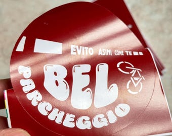 Adesivi Bel Parcheggio ciao 2025 pack 50