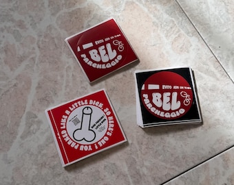 Pack 60 Bel Parcheggio - adesivi stickers per segnalare la malasosta