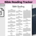 Bible Reading Checklist Tracker Daily Bible Reading Plan One Chapter ...