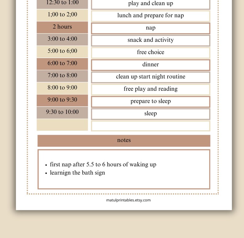 Personalize Child Daily Routine Template Homeschool Schedule for Mom ...