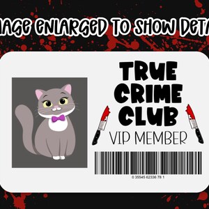 True Crime Club Sticker