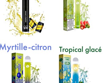 Lots de 4 puffs jetable aux différents parfums fruitées