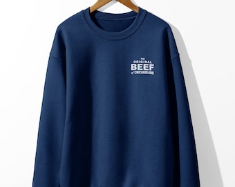 Het originele Beef Of Chicagoland Sweatshirt, Carmy (de Beer) Richie & Sydney Sandwich Shop Sweatshirt met print op de voorkant, The Bear Sweater
