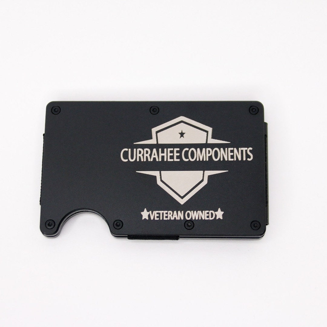 Custom Engraved Minimalist Wallet RFID Blocking Security Etsy