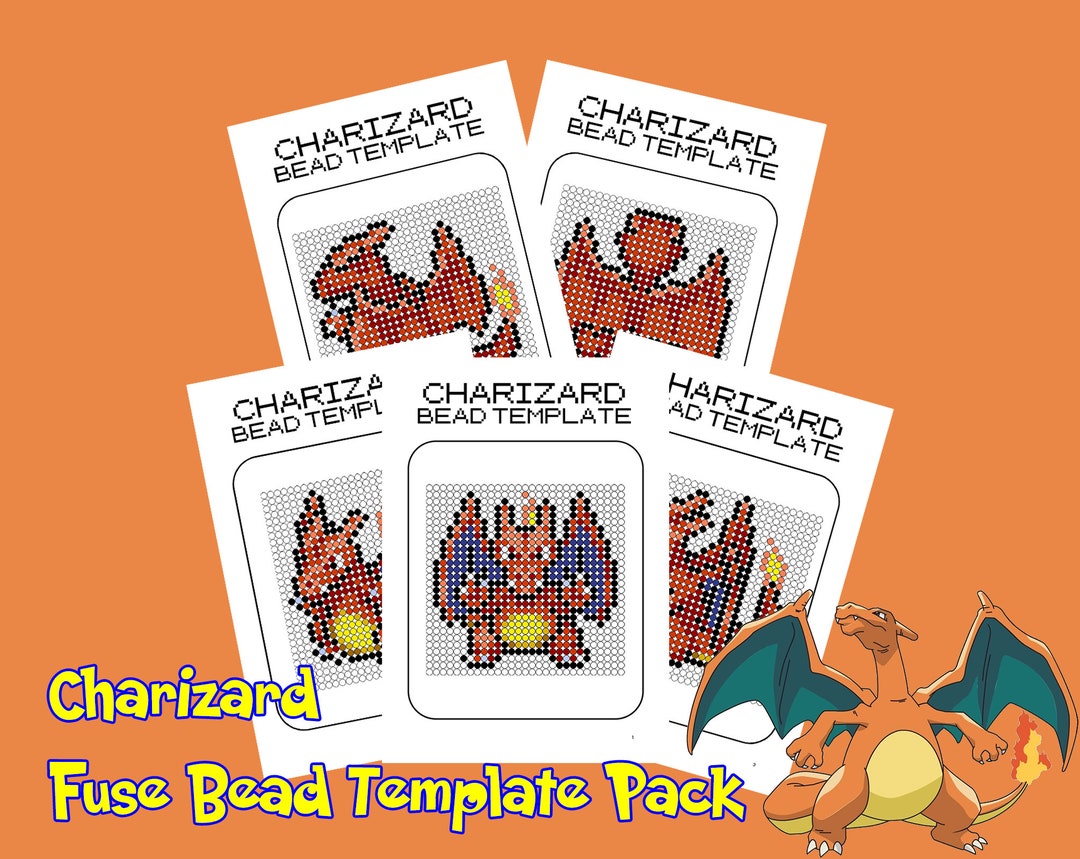 Charizard Printable Fuse Bead Pattern Etsy