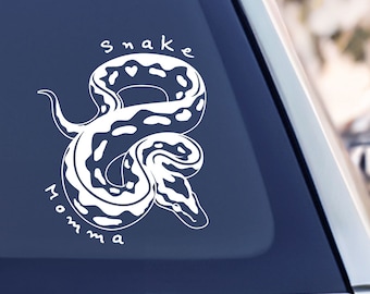 Ball Python Snake Momma Car Decal or Laptop Sticker