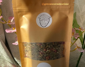 Mezcla de té de hierbas para sueños lúcidos, hechizos para soñar, té de artemisa