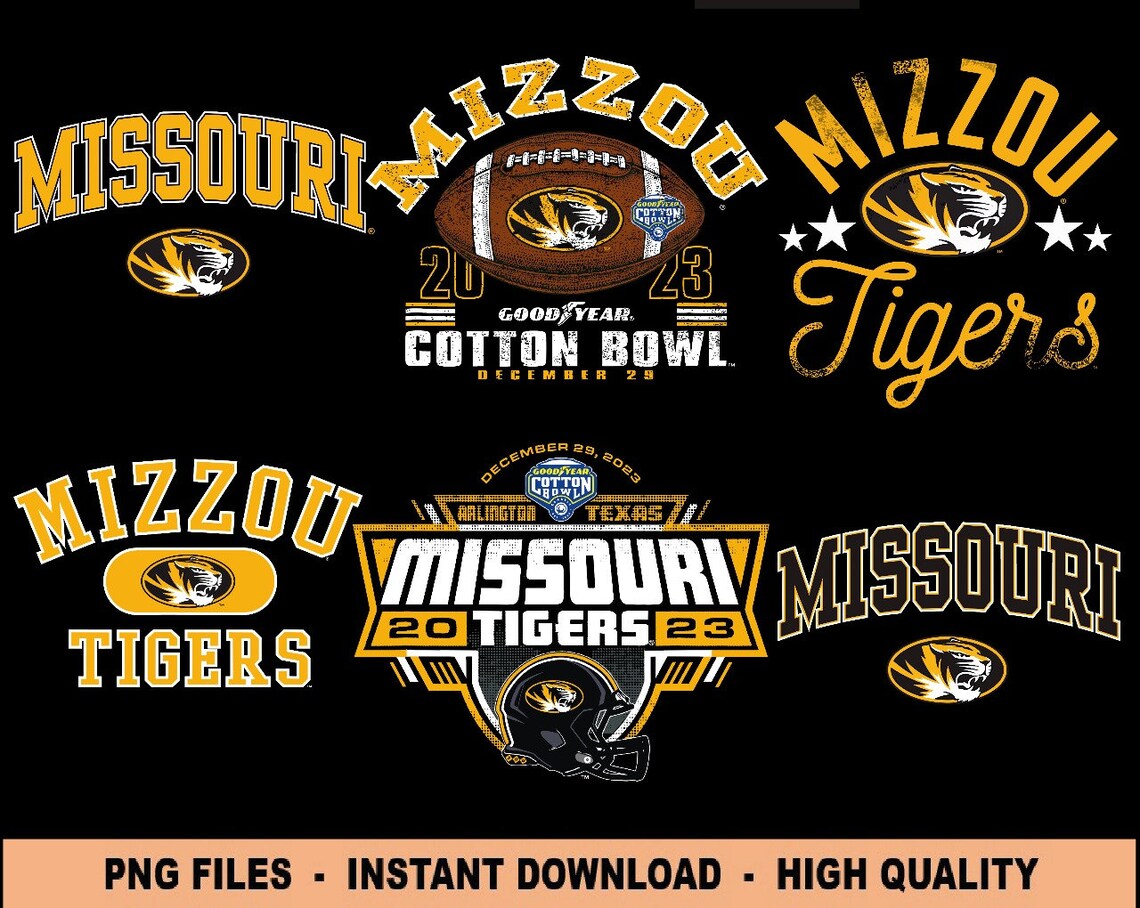 Missouri Tigers Cotton Bowl 2023 Football Png Images Etsy Canada