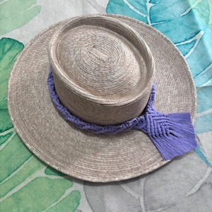 Handwoven Cotton Hat Band - Chic Triana Model, Eco-Friendly Style