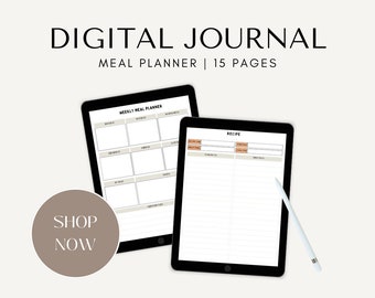 Digital Meal Planner - PRINTABLE