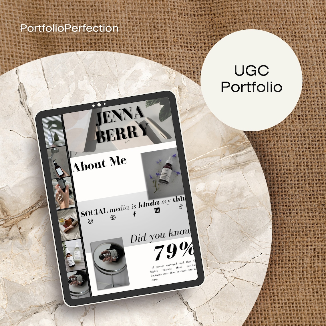 Stylish Portfolio Template for Creators - Etsy