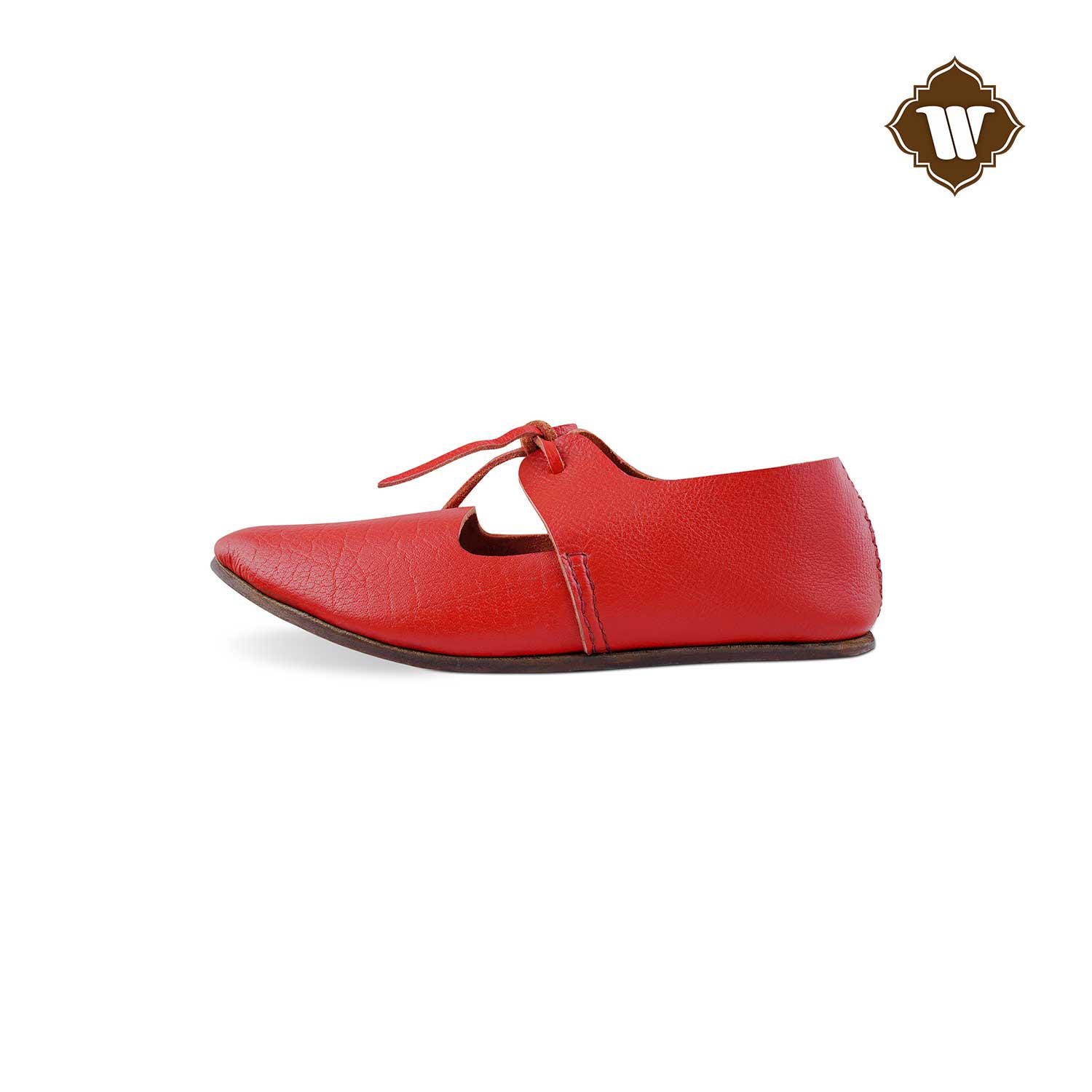 Westland Crafts Medieval Red Renaissance Latchet Shoes