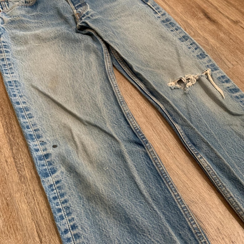 Jeans vintage Levi's 501 Buttonfly a gamba dritta, anni 2000 - taglia 32x32 immagine 7