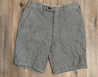 Rare vintage 1980s Oscar de la Renta houndstooth wool shorts - size XS womens