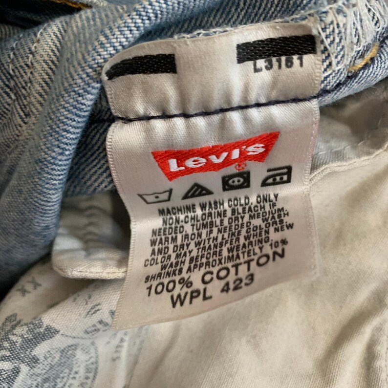Jeans vintage Levi's 501 Buttonfly a gamba dritta, anni 2000 - taglia 32x32 immagine 5