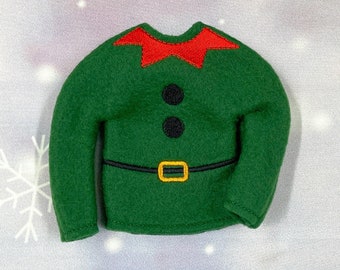 Traditional Elf Elf Sweater, Elf Outfit, Elf Shirt, Custom Elf Costume, Christmas Shirt for Elf or Doll