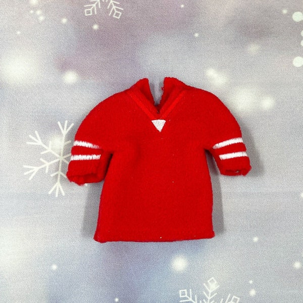 Football Jersey Elf Sweater, Elf Outfit, Elf Shirt, Custom Elf Costume, Christmas Shirt for Elf or Doll