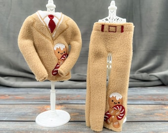 Gingerbread Suit Holiday Elf Costume