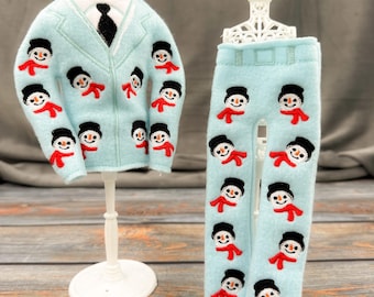 Snowman Suit Holiday Elf Costume