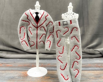 Candy Cane Suit Holiday Elf Costume